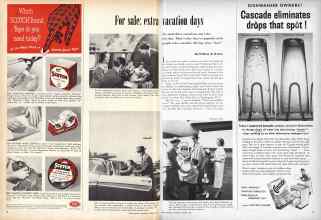 Better Homes & Gardens August 1957 Magazine Article: For sale: extra vacation days