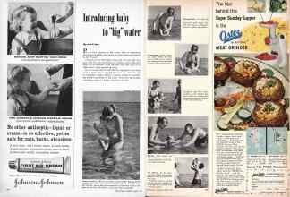 Better Homes & Gardens August 1957 Magazine Article: Introducing baby to 