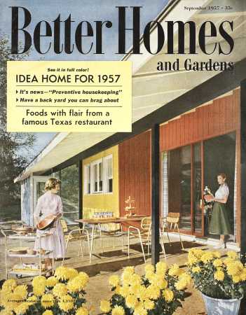 Archive of Better Homes & Gardens September 1957 Magazine: Cover