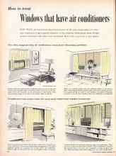 Better Homes & Gardens September 1957 Magazine Article: Windows that have air conditioners
