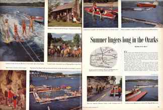 Better Homes & Gardens September 1957 Magazine Article: Summer lingers long in the Ozarks