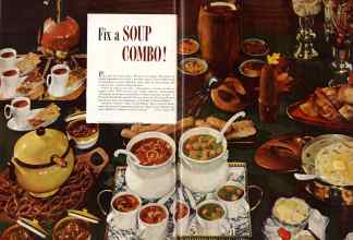 Better Homes & Gardens September 1957 Magazine Article: Fix a SOUP COMBO!