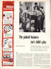 Better Homes & Gardens October 1957 Magazine Article: The pinball business isn't child's play