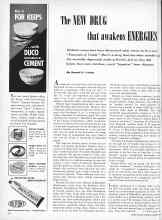 Better Homes & Gardens October 1957 Magazine Article: The NEW DRUG that awakens ENERGIES