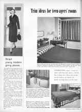 Better Homes & Gardens October 1957 Magazine Article: Trim ideas for teen-agers' rooms