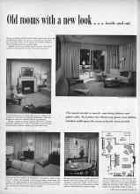 Better Homes & Gardens October 1957 Magazine Article: Old rooms with a new look . . . inside and out