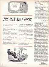 Better Homes & Gardens October 1957 Magazine Article: THE MAN NEXT DOOR