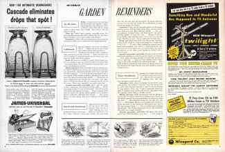 Better Homes & Gardens October 1957 Magazine Article: OCTOBER GARDEN REMINDERS