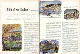 Better Homes & Gardens October 1957 Magazine Article: Spirit of New England