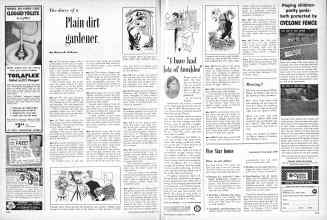 Better Homes & Gardens October 1957 Magazine Article: The diary of a Plain dirt gardener