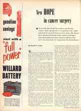 Better Homes & Gardens November 1957 Magazine Article: New HOPE in cancer surgery