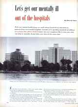 Better Homes & Gardens November 1957 Magazine Article: Let's get our mentally ill out of the hospitals