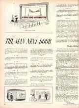 Better Homes & Gardens November 1957 Magazine Article: THE MAN NEXT DOOR