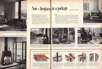 Better Homes & Gardens November 1957 Magazine Article: Now-fireplaces in a package