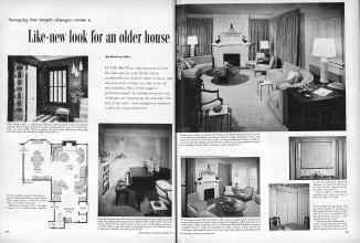 Better Homes & Gardens November 1957 Magazine Article: Sweeping but simple changes create a Like-new look for an older house