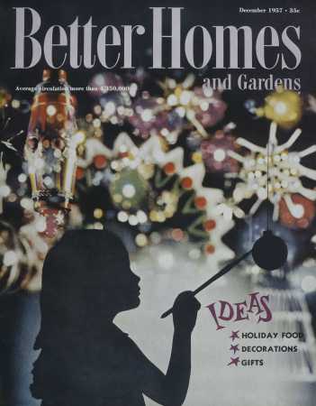 Better Homes & Gardens December 1957 Magazine Cover
