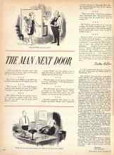 Better Homes & Gardens December 1957 Magazine Article: THE MAN NEXT DOOR