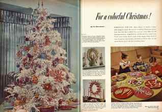 Better Homes & Gardens December 1957 Magazine Article: For a colorful Christmas!