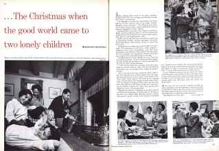 Better Homes & Gardens December 1957 Magazine Article: . . .The Christmas when the good world came to two lonely children