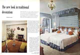Better Homes & Gardens December 1957 Magazine Article: The new look in traditional decoration