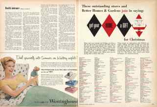 Better Homes & Gardens December 1957 Magazine Article: Page 122
