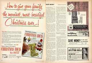 Better Homes & Gardens December 1957 Magazine Article: Page 134