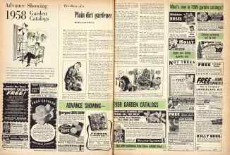 Better Homes & Gardens December 1957 Magazine Article: The diary of a Plain dirt gardener