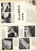 Better Homes & Gardens January 1958 Magazine Article: Make your POWER SAW toe the line