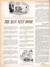 Better Homes & Gardens January 1958 Magazine Article: THE MAN NEXT DOOR