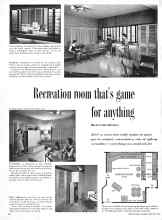 Better Homes & Gardens February 1958 Magazine Article: Recreation room that's game for anything