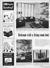 Better Homes & Gardens February 1958 Magazine Article: Bedroom with a living-room look