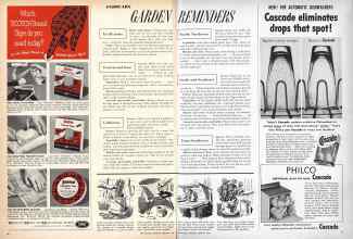 Better Homes & Gardens February 1958 Magazine Article: GARDEN REMINDERS