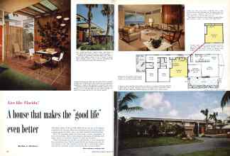 Better Homes & Gardens February 1958 Magazine Article: A house that makes the 
