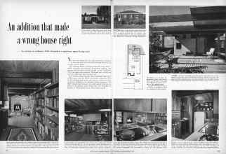 Better Homes & Gardens February 1958 Magazine Article: An addition that made a wrong house right