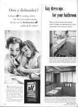 Better Homes & Gardens March 1958 Magazine Article: Gay dress-ups for your bathroom