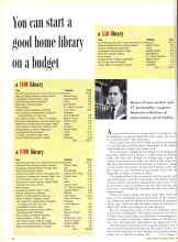 Better Homes & Gardens March 1958 Magazine Article: You can start a good home library on a budget