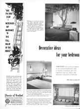 Better Homes & Gardens March 1958 Magazine Article: Decorative ideas for your bedroom
