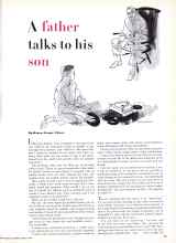 Better Homes & Gardens March 1958 Magazine Article: A father talks to his son
