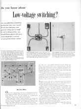 Better Homes & Gardens March 1958 Magazine Article: Do you know about Low-voltage switching?