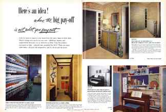 Better Homes & Gardens March 1958 Magazine Article: Here's an idea! where the big pay-off is not what you pay out