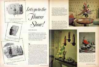 Better Homes & Gardens March 1958 Magazine Article: Let's go to the Flower Show!