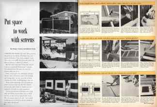 Better Homes & Gardens March 1958 Magazine Article: Put space to work with screens