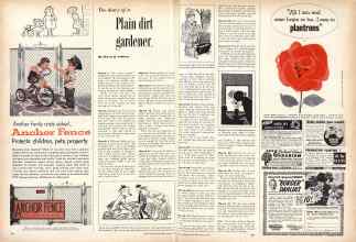 Better Homes & Gardens March 1958 Magazine Article: The diary of a Plain dirt gardener