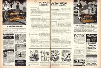 Better Homes & Gardens March 1958 Magazine Article: GARDEN REMINDERS