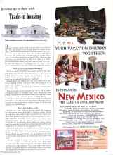 Better Homes & Gardens April 1958 Magazine Article: Keeping up to date with Trade-in housing