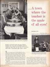 Better Homes & Gardens April 1958 Magazine Article: . . . A town where the teacher is the apple of all eyes!