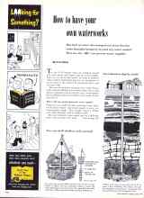 Better Homes & Gardens April 1958 Magazine Article: How to have four own waterworks