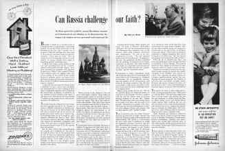 Better Homes & Gardens April 1958 Magazine Article: Can Russia challenge our faith?