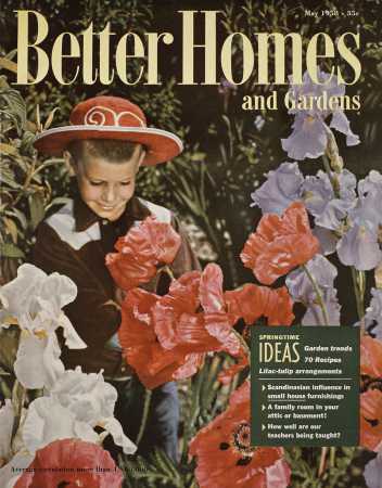 Better Homes & Gardens May 1958 Magazine Cover