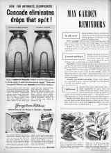 Better Homes & Gardens May 1958 Magazine Article: MAY GARDEN REMINDERS